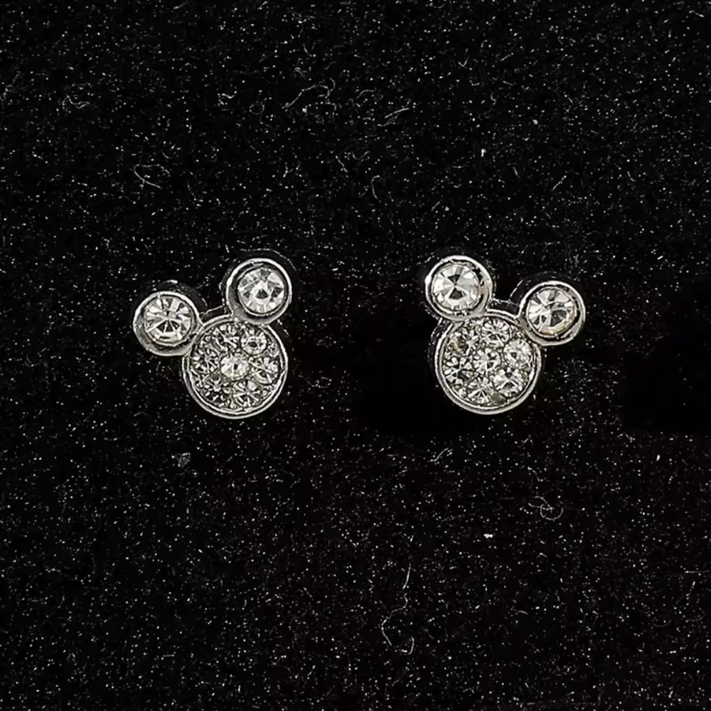 Sterling Silver Mickey Mouse Earrings